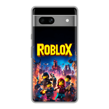 Силиконовый чехол на Google Pixel 7A с принтом Roblox Роблокс Силиконовый чехол на Google Pixel 7A с принтом Roblox Роблокс