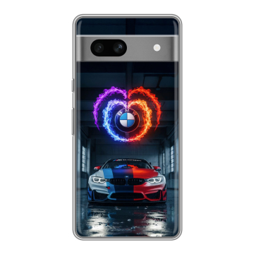 Силиконовый чехол на Google Pixel 7A с принтом BMW БМВ Силиконовый чехол на Google Pixel 7A с принтом BMW БМВ