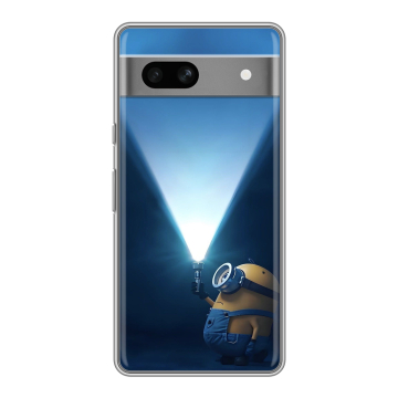 Силиконовый чехол на Google Pixel 7A с принтом Миньоны Силиконовый чехол на Google Pixel 7A с принтом Миньоны