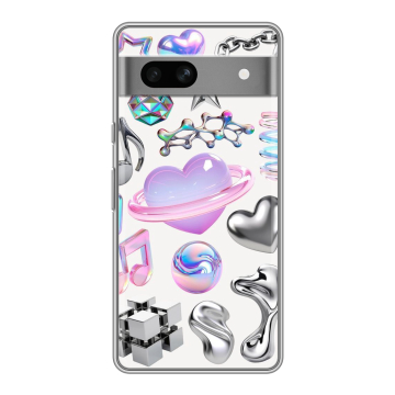 Силиконовый чехол на Google Pixel 7A с принтом Y2K Силиконовый чехол на Google Pixel 7A с принтом Y2K