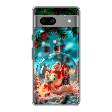 Силиконовый чехол на Google Pixel 7A с принтом Новый год Силиконовый чехол на Google Pixel 7A с принтом Новый год