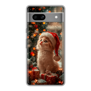 Силиконовый чехол на Google Pixel 7A с принтом Новый год Силиконовый чехол на Google Pixel 7A с принтом Новый год