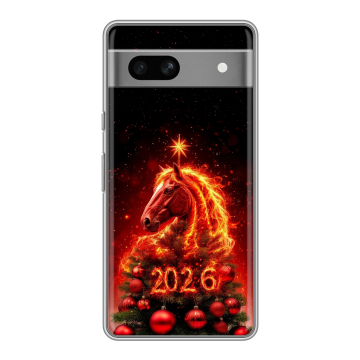 Силиконовый чехол на Google Pixel 7A с принтом Новый год Силиконовый чехол на Google Pixel 7A с принтом Новый год