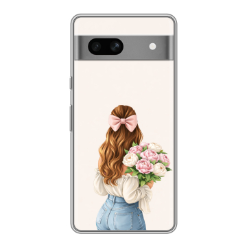 Силиконовый чехол на Google Pixel 7A с принтом женский Силиконовый чехол на Google Pixel 7A с принтом женский
