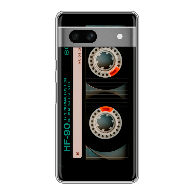 Силиконовый чехол на Google Pixel 7A с принтом Кассета Силиконовый чехол на Google Pixel 7A с принтом Кассета