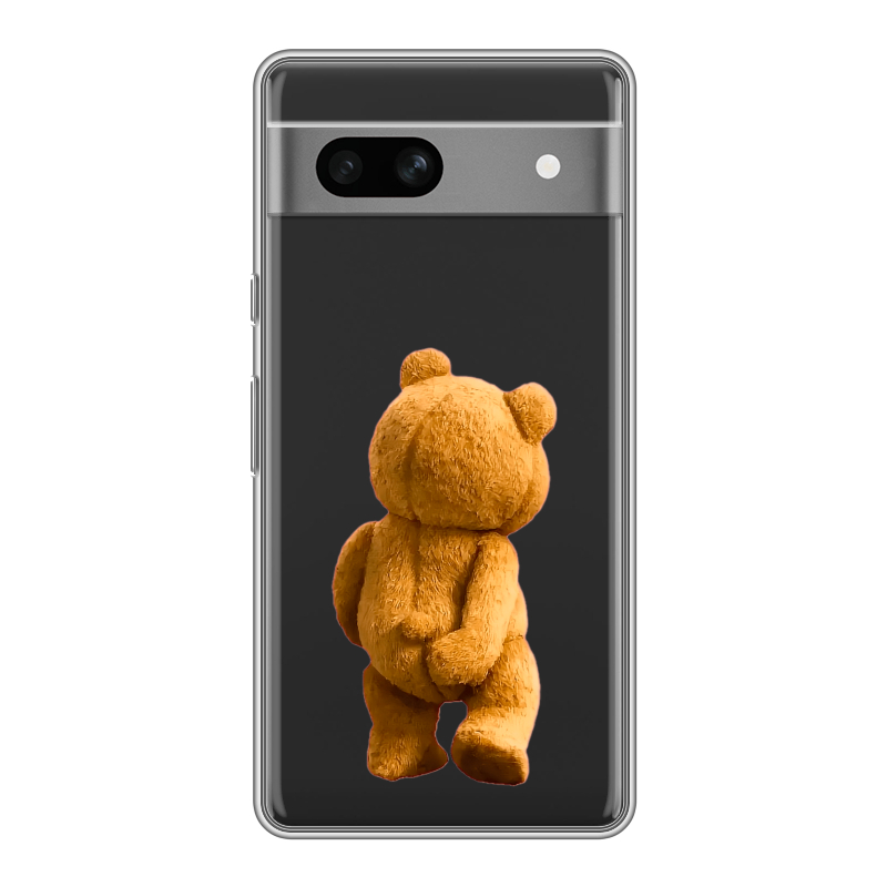 Силиконовый чехол на Google Pixel 7A с принтом Медведь Силиконовый чехол на Google Pixel 7A с принтом Медведь