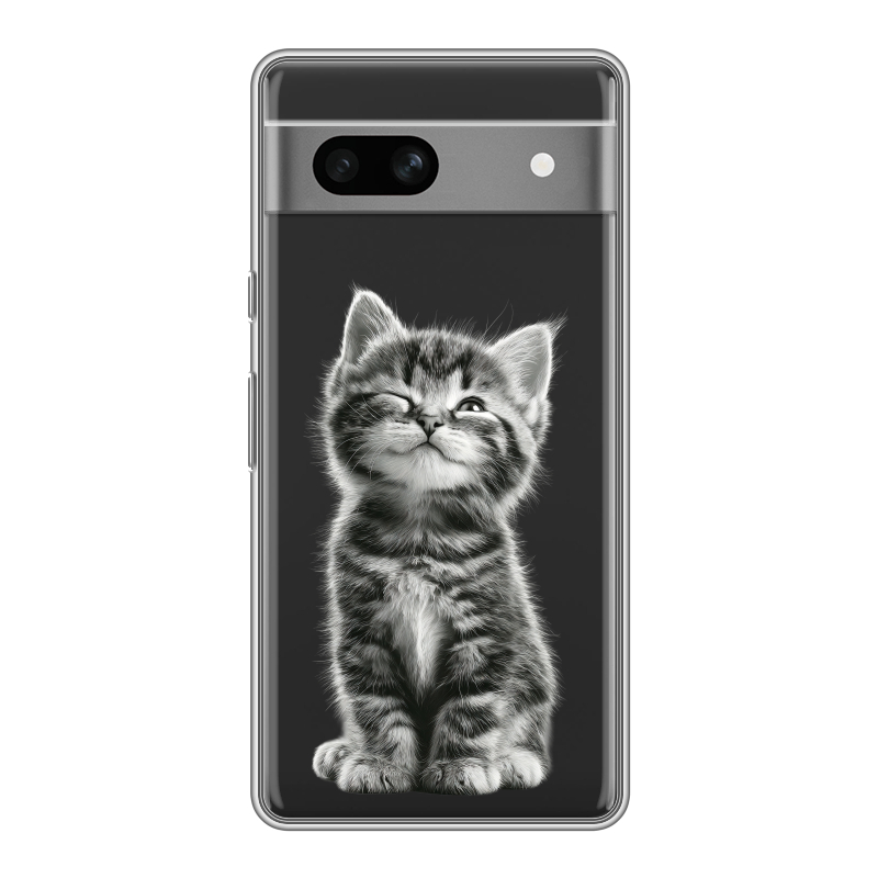 Силиконовый чехол на Google Pixel 7A с принтом Котенок Силиконовый чехол на Google Pixel 7A с принтом Котенок