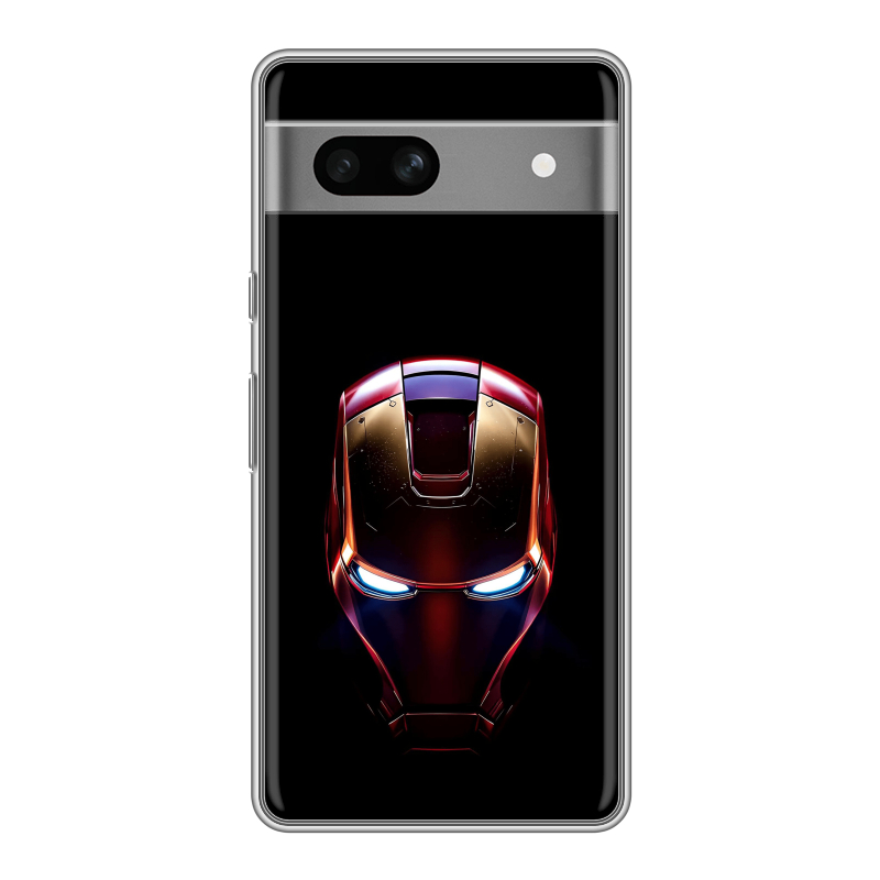 Силиконовый чехол на Google Pixel 7A с принтом IronMan Железный человек Силиконовый чехол на Google Pixel 7A с принтом IronMan Железный человек