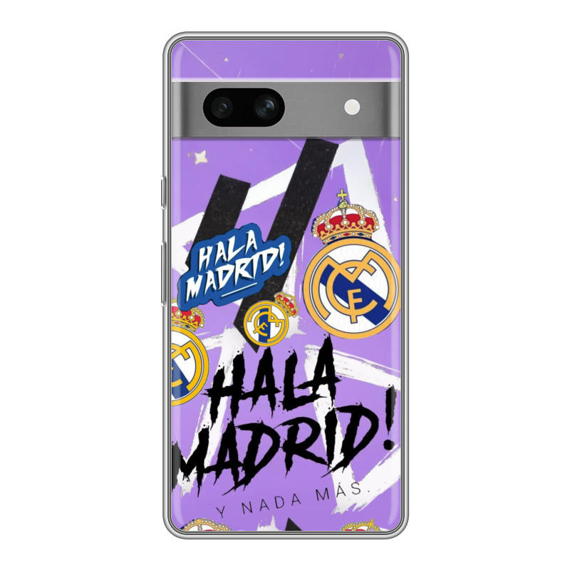 Силиконовый чехол на Google Pixel 7A с принтом Real Madrid Реал Мадрид Силиконовый чехол на Google Pixel 7A с принтом Real Madrid Реал Мадрид