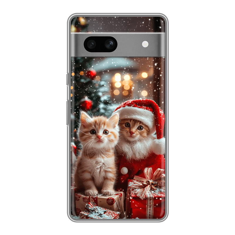 Силиконовый чехол на Google Pixel 7A с принтом Новый год Силиконовый чехол на Google Pixel 7A с принтом Новый год