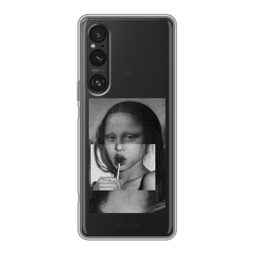 Силиконовый чехол на Sony Xperia 1 V с принтом Мона Лиза Силиконовый чехол на Sony Xperia 1 V с принтом Мона Лиза