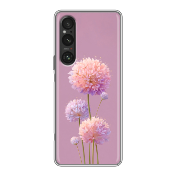 Силиконовый чехол на Sony Xperia 1 V с принтом Цветы Силиконовый чехол на Sony Xperia 1 V с принтом Цветы