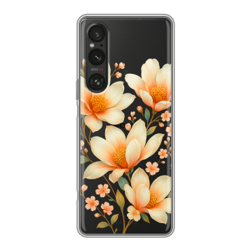 Силиконовый чехол на Sony Xperia 1 V с принтом Цветы Силиконовый чехол на Sony Xperia 1 V с принтом Цветы
