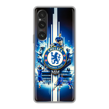 Силиконовый чехол на Sony Xperia 1 V с принтом Chelsea Челси Силиконовый чехол на Sony Xperia 1 V с принтом Chelsea Челси