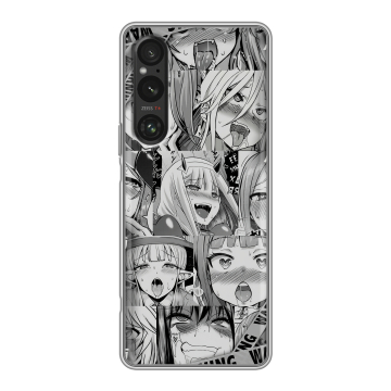 Силиконовый чехол на Sony Xperia 1 V с принтом Ahegao Ахегао Аниме Силиконовый чехол на Sony Xperia 1 V с принтом Ahegao Ахегао Аниме