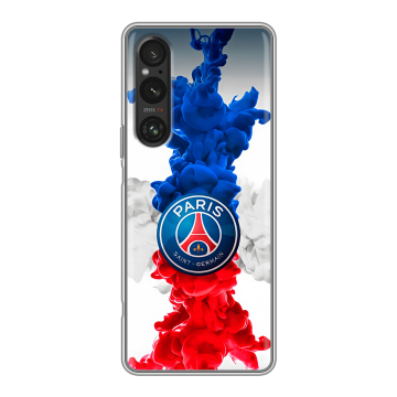 Силиконовый чехол на Sony Xperia 1 V с принтом PSG ПСЖ Силиконовый чехол на Sony Xperia 1 V с принтом PSG ПСЖ
