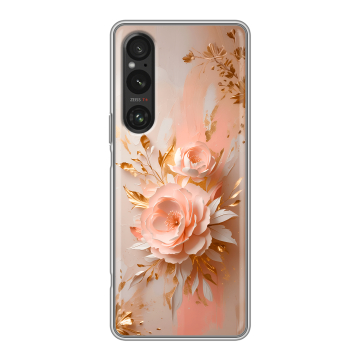 Силиконовый чехол на Sony Xperia 1 V с принтом женский Силиконовый чехол на Sony Xperia 1 V с принтом женский