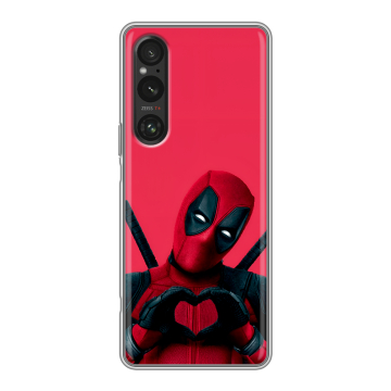 Силиконовый чехол на Sony Xperia 1 V с принтом Дедпул Deadpool Силиконовый чехол на Sony Xperia 1 V с принтом Дедпул Deadpool