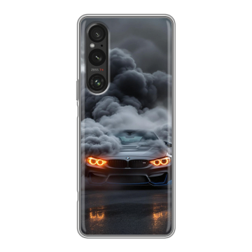 Силиконовый чехол на Sony Xperia 1 V с принтом BMW БМВ