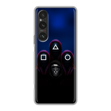 Силиконовый чехол на Sony Xperia 1 V с принтом Игра Кальмара Силиконовый чехол на Sony Xperia 1 V с принтом Игра Кальмара