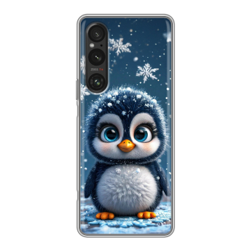 Силиконовый чехол на Sony Xperia 1 V с принтом Новый год Силиконовый чехол на Sony Xperia 1 V с принтом Новый год
