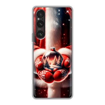 Силиконовый чехол на Sony Xperia 1 V с принтом Новый год Силиконовый чехол на Sony Xperia 1 V с принтом Новый год