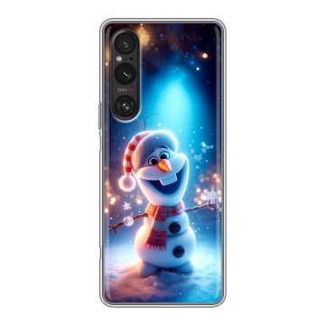 Силиконовый чехол на Sony Xperia 1 V с принтом Новый год Силиконовый чехол на Sony Xperia 1 V с принтом Новый год