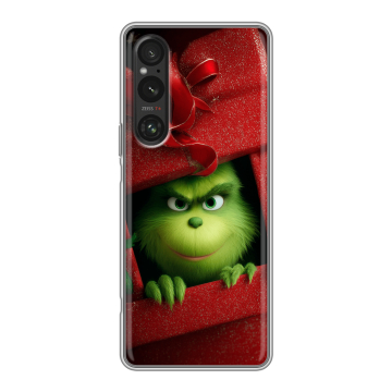 Силиконовый чехол на Sony Xperia 1 V с принтом Новый год Силиконовый чехол на Sony Xperia 1 V с принтом Новый год