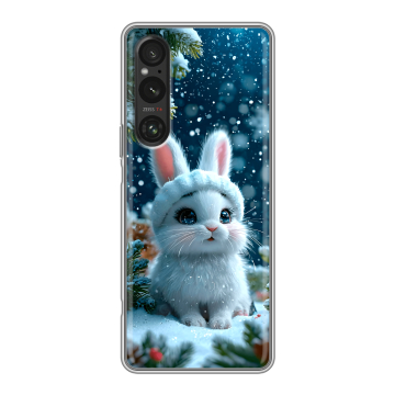 Силиконовый чехол на Sony Xperia 1 V с принтом Новый год Силиконовый чехол на Sony Xperia 1 V с принтом Новый год