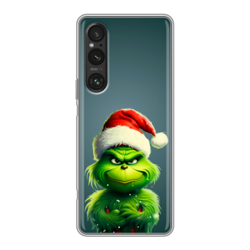 Силиконовый чехол на Sony Xperia 1 V с принтом Новый год