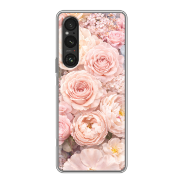 Силиконовый чехол на Sony Xperia 1 V с принтом женский Силиконовый чехол на Sony Xperia 1 V с принтом женский