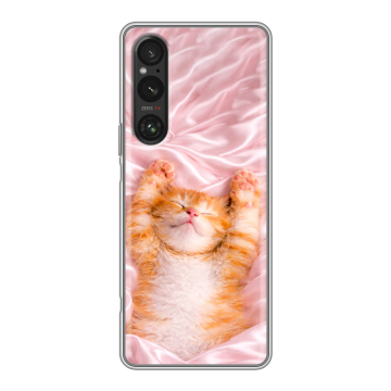 Силиконовый чехол на Sony Xperia 1 V с принтом женский