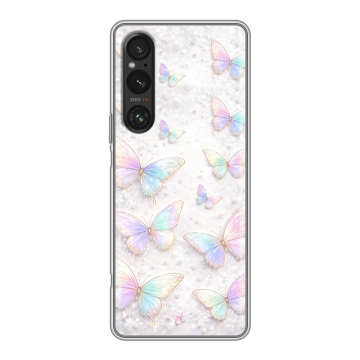 Силиконовый чехол на Sony Xperia 1 V с принтом женский