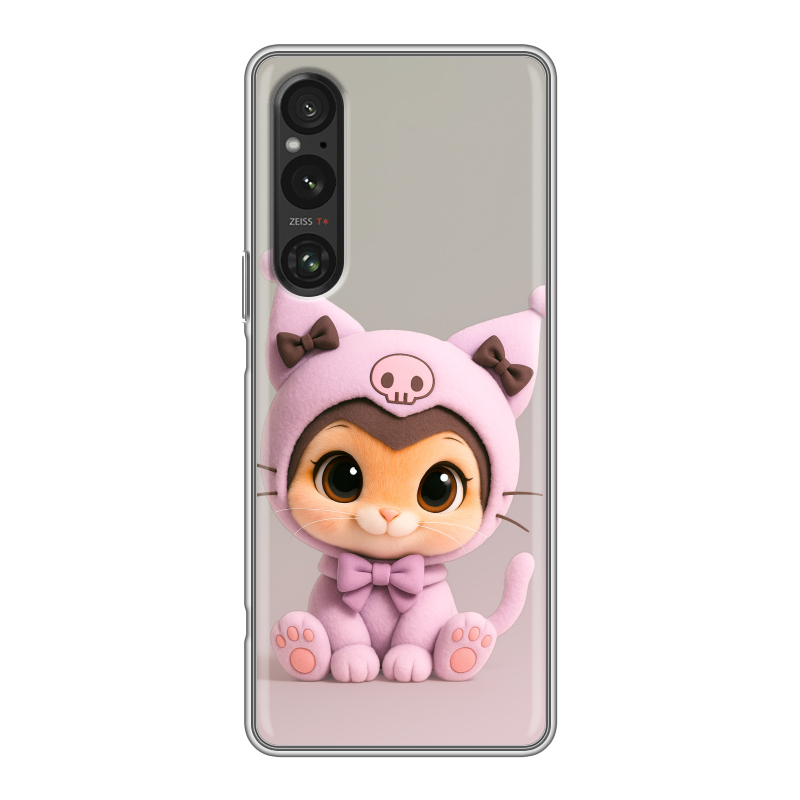 Силиконовый чехол на Sony Xperia 1 V с принтом Куроми Kuromi Силиконовый чехол на Sony Xperia 1 V с принтом Куроми Kuromi