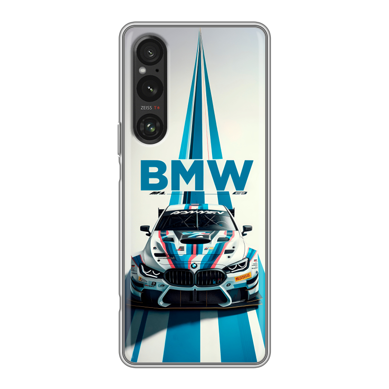 Силиконовый чехол на Sony Xperia 1 V с принтом БМВ BMW Силиконовый чехол на Sony Xperia 1 V с принтом БМВ BMW