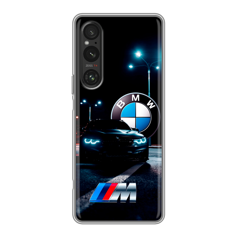 Силиконовый чехол на Sony Xperia 1 V с принтом БМВ BMW Силиконовый чехол на Sony Xperia 1 V с принтом БМВ BMW