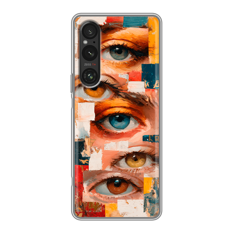 Силиконовый чехол на Sony Xperia 1 V с принтом Модный принт Силиконовый чехол на Sony Xperia 1 V с принтом Модный принт