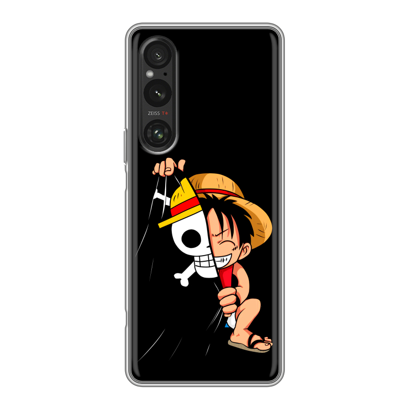 Силиконовый противоударный чехол на Sony Xperia 1 V с принтом One Piece Ван Пис Силиконовый противоударный чехол на Sony Xperia 1 V с принтом One Piece Ван Пис