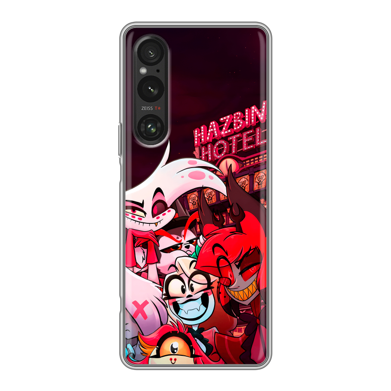 Силиконовый чехол на Sony Xperia 1 V с принтом Hazbin Hotel Отель Хазбин Силиконовый чехол на Sony Xperia 1 V с принтом Hazbin Hotel Отель Хазбин