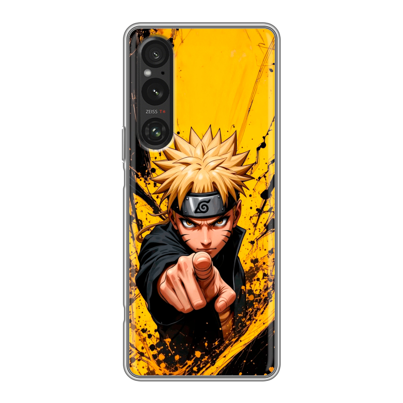Силиконовый чехол на Sony Xperia 1 V с принтом Naruto Наруто Силиконовый чехол на Sony Xperia 1 V с принтом Naruto Наруто