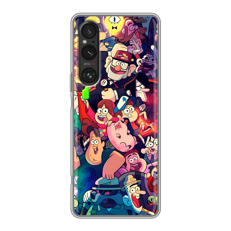 Силиконовый чехол на Sony Xperia 1 V с принтом Gravity Falls Гравити Фолз Силиконовый чехол на Sony Xperia 1 V с принтом Gravity Falls Гравити Фолз