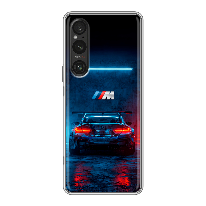 Силиконовый чехол на Sony Xperia 1 V с принтом BMW БМВ Силиконовый чехол на Sony Xperia 1 V с принтом BMW БМВ