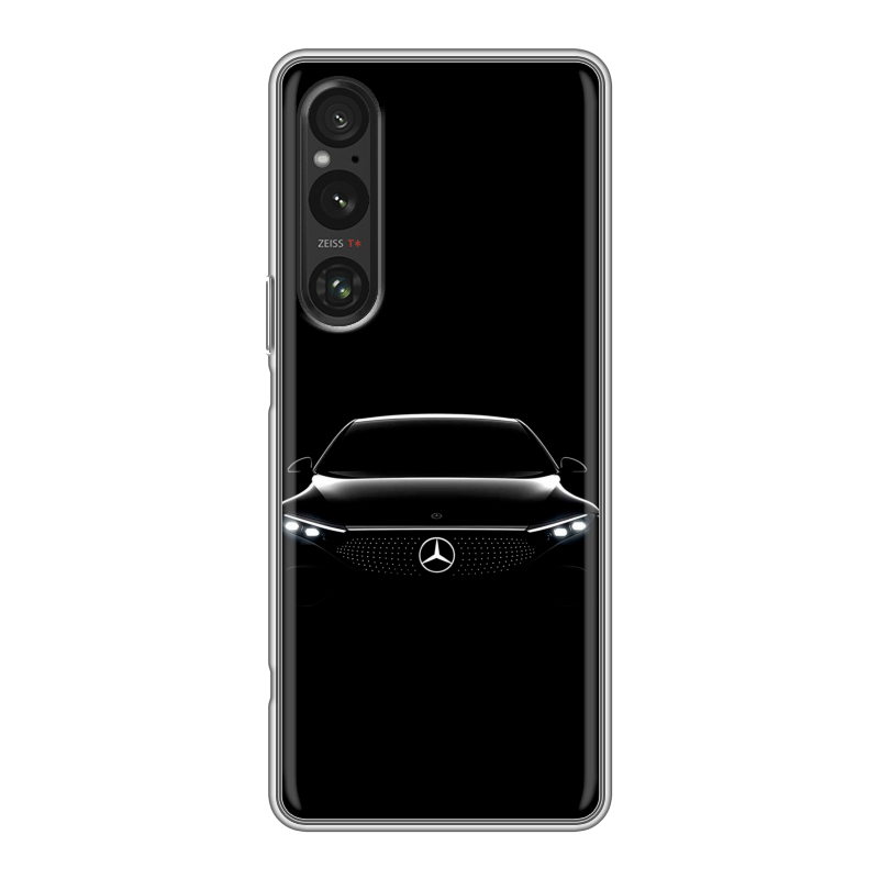Силиконовый чехол на Sony Xperia 1 V с принтом Mercedes Мерседес Силиконовый чехол на Sony Xperia 1 V с принтом Mercedes Мерседес