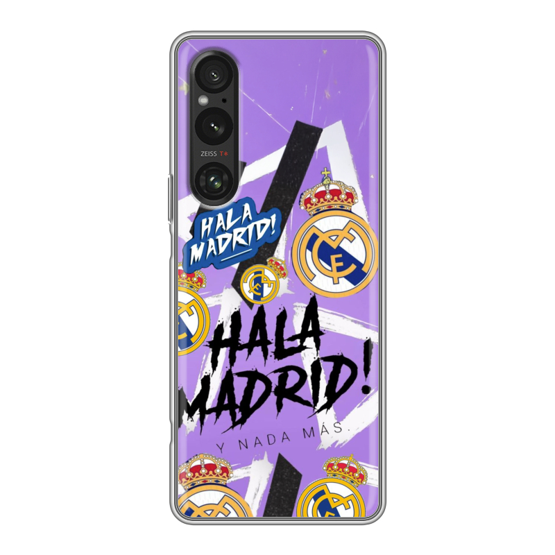 Силиконовый противоударный чехол на Sony Xperia 1 V с принтом Real Madrid Реал Мадрид Силиконовый противоударный чехол на Sony Xperia 1 V с принтом Real Madrid Реал Мадрид
