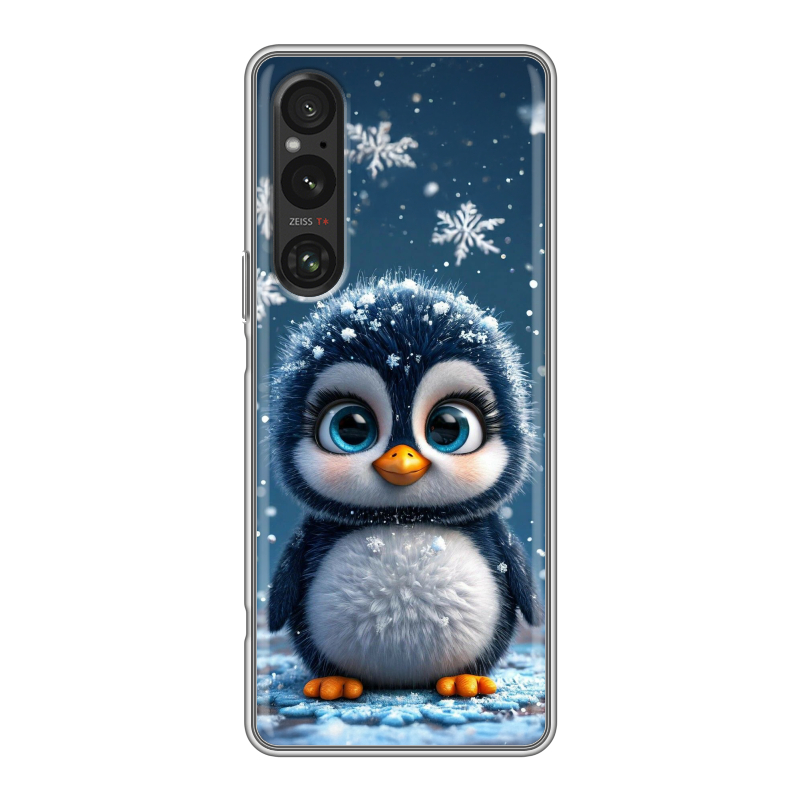 Силиконовый чехол на Sony Xperia 1 V с принтом Новый год Силиконовый чехол на Sony Xperia 1 V с принтом Новый год