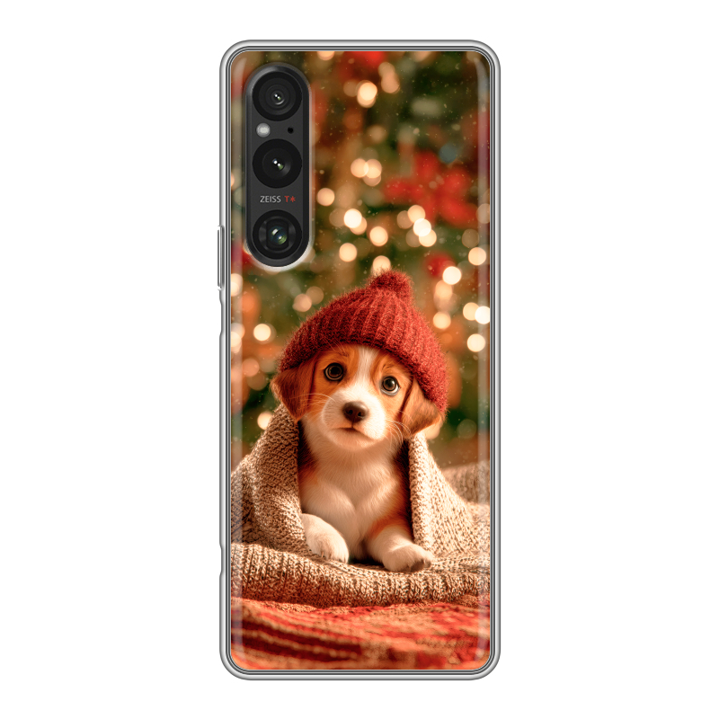 Силиконовый чехол на Sony Xperia 1 V с принтом Новый год Силиконовый чехол на Sony Xperia 1 V с принтом Новый год