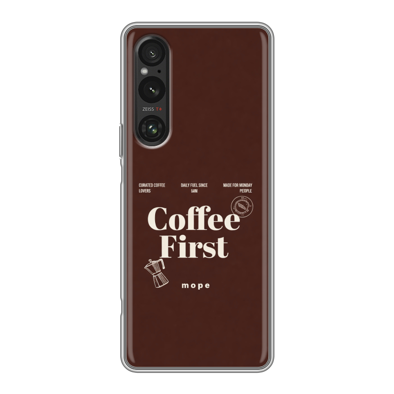 Силиконовый противоударный чехол на Sony Xperia 1 V с принтом женский Силиконовый противоударный чехол на Sony Xperia 1 V с принтом женский