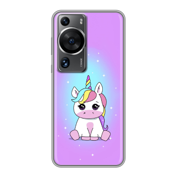 Силиконовый чехол на Huawei P60 с принтом Единорог Силиконовый чехол на Huawei P60 с принтом Единорог