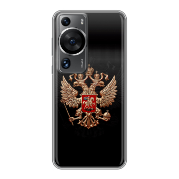 Силиконовый чехол на Huawei P60 с принтом Герб России Силиконовый чехол на Huawei P60 с принтом Герб России