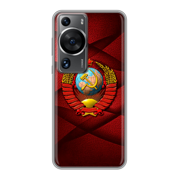 Силиконовый чехол на Huawei P60 с принтом Герб СССР Силиконовый чехол на Huawei P60 с принтом Герб СССР